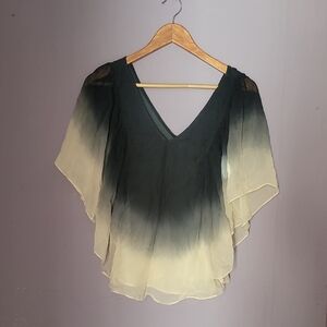 Elegant Ombre Chiffon Top